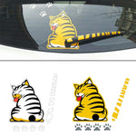 3D  Car Cat Rear Window Sticker
