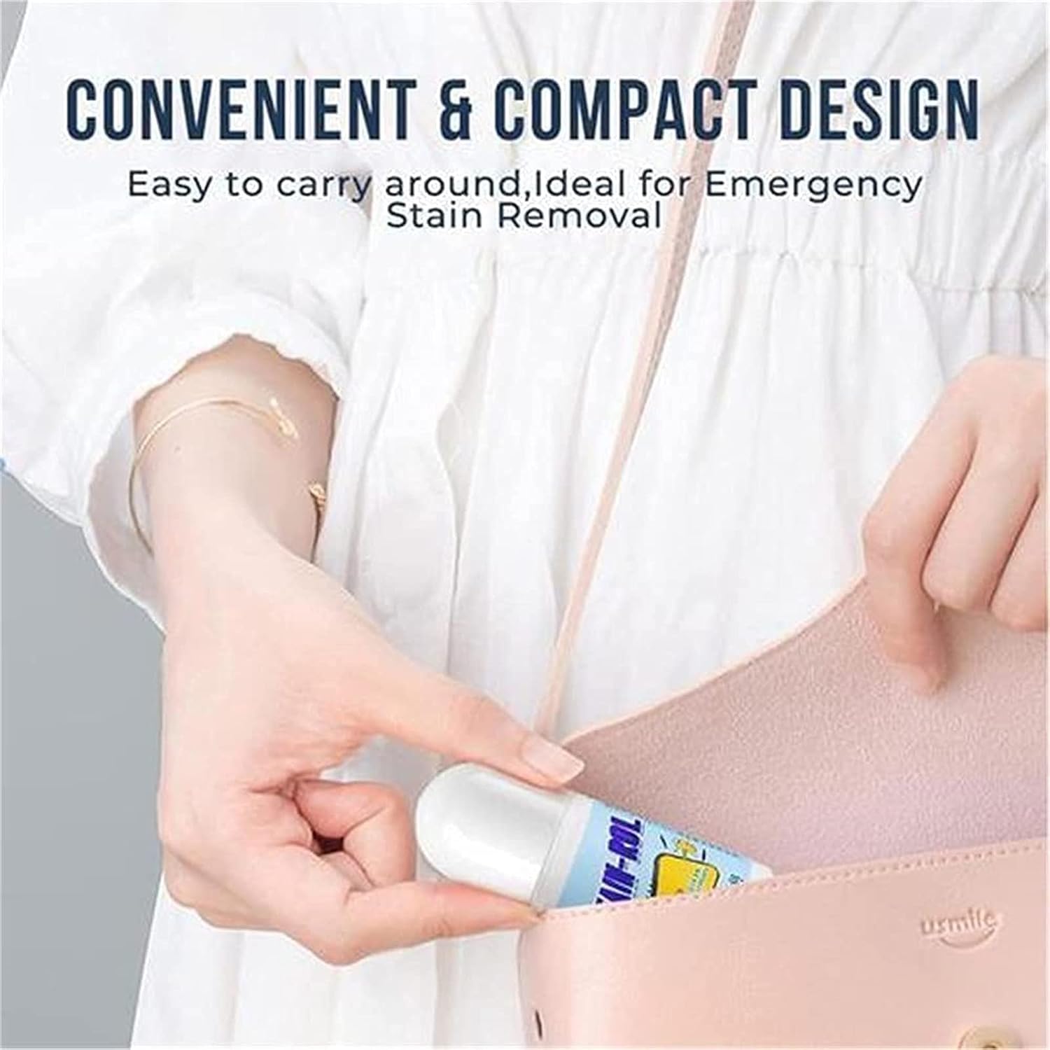 Portable clothes stain remover ball