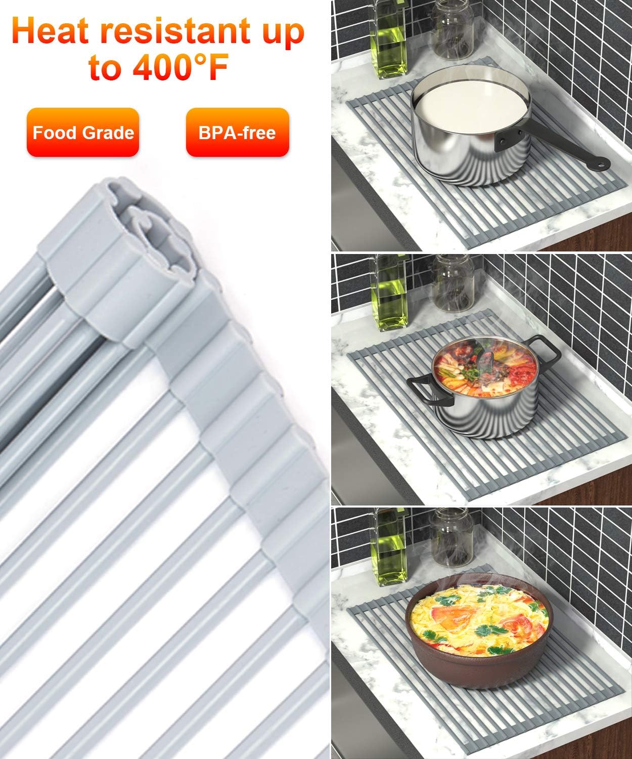 Roll-Up Dish Drying Rack