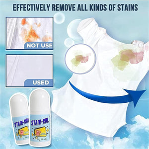 Portable clothes stain remover ball