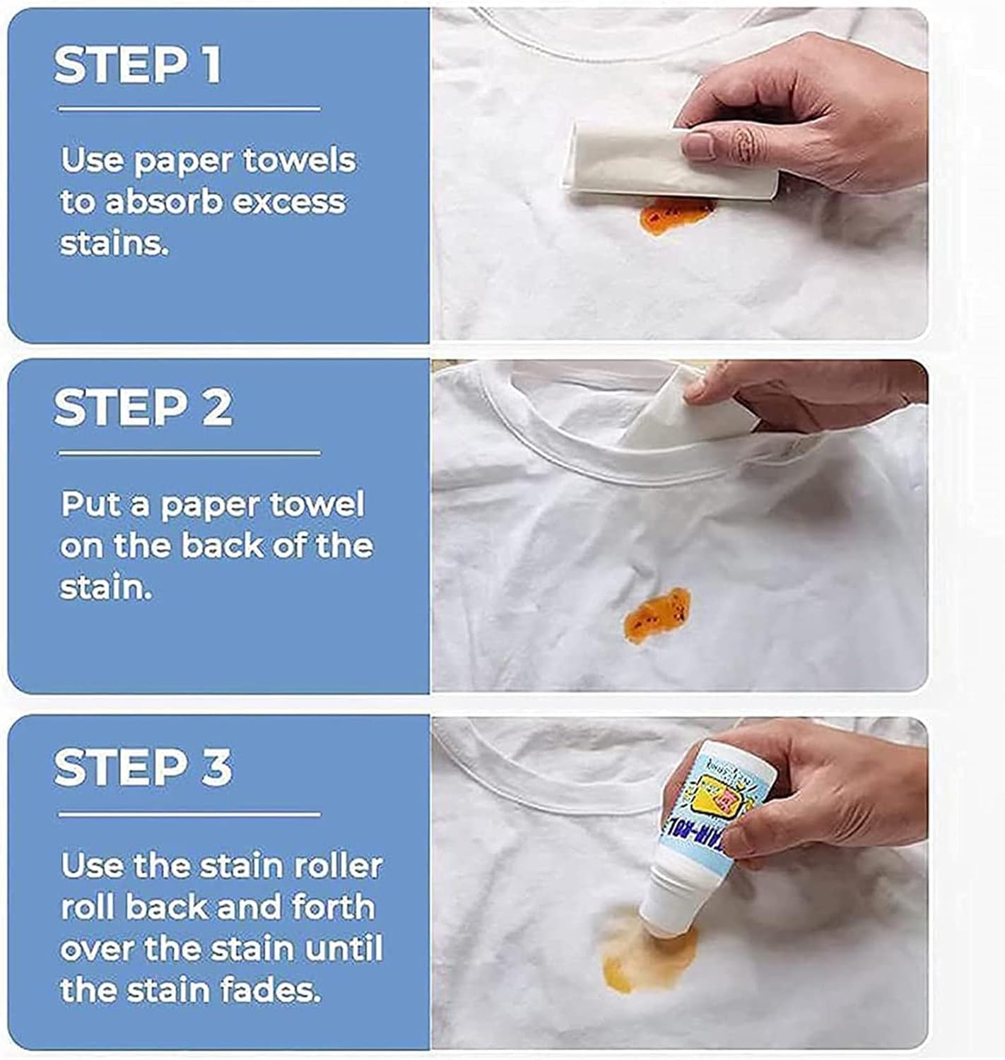 Portable clothes stain remover ball