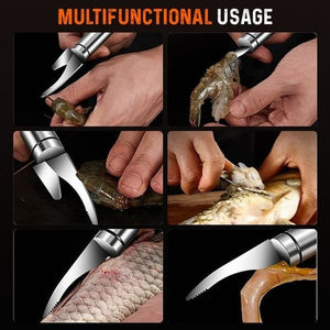 5 in 1 multifunctional shrimp line fish maw knife