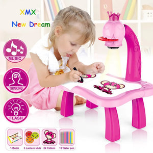 Children projection drawing board