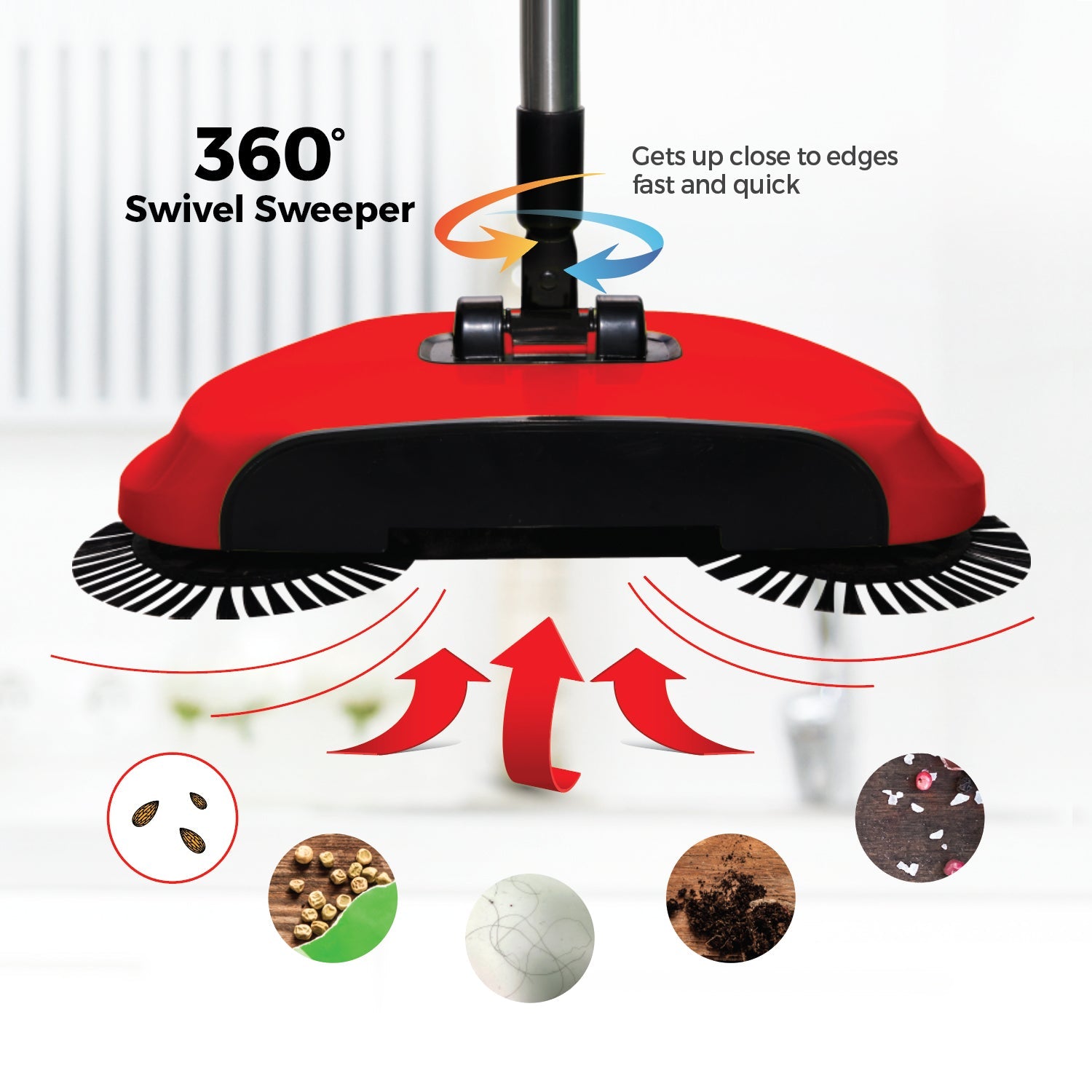 3-in-1 Smart Cordless Spin Sweeper