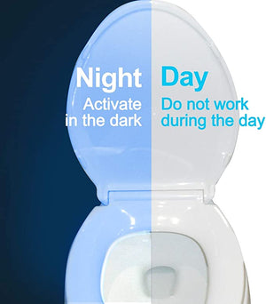 8 color led motion sensing automatic bathroom toilet night light