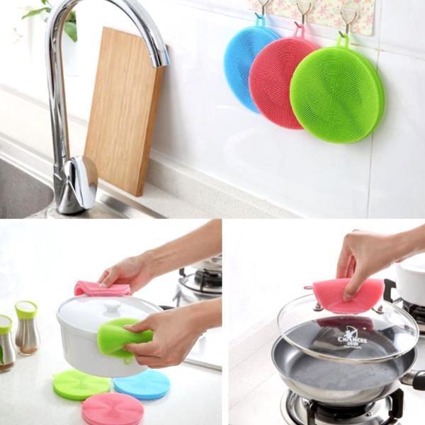 Silicone Dish Washing Sponge Antibacterial