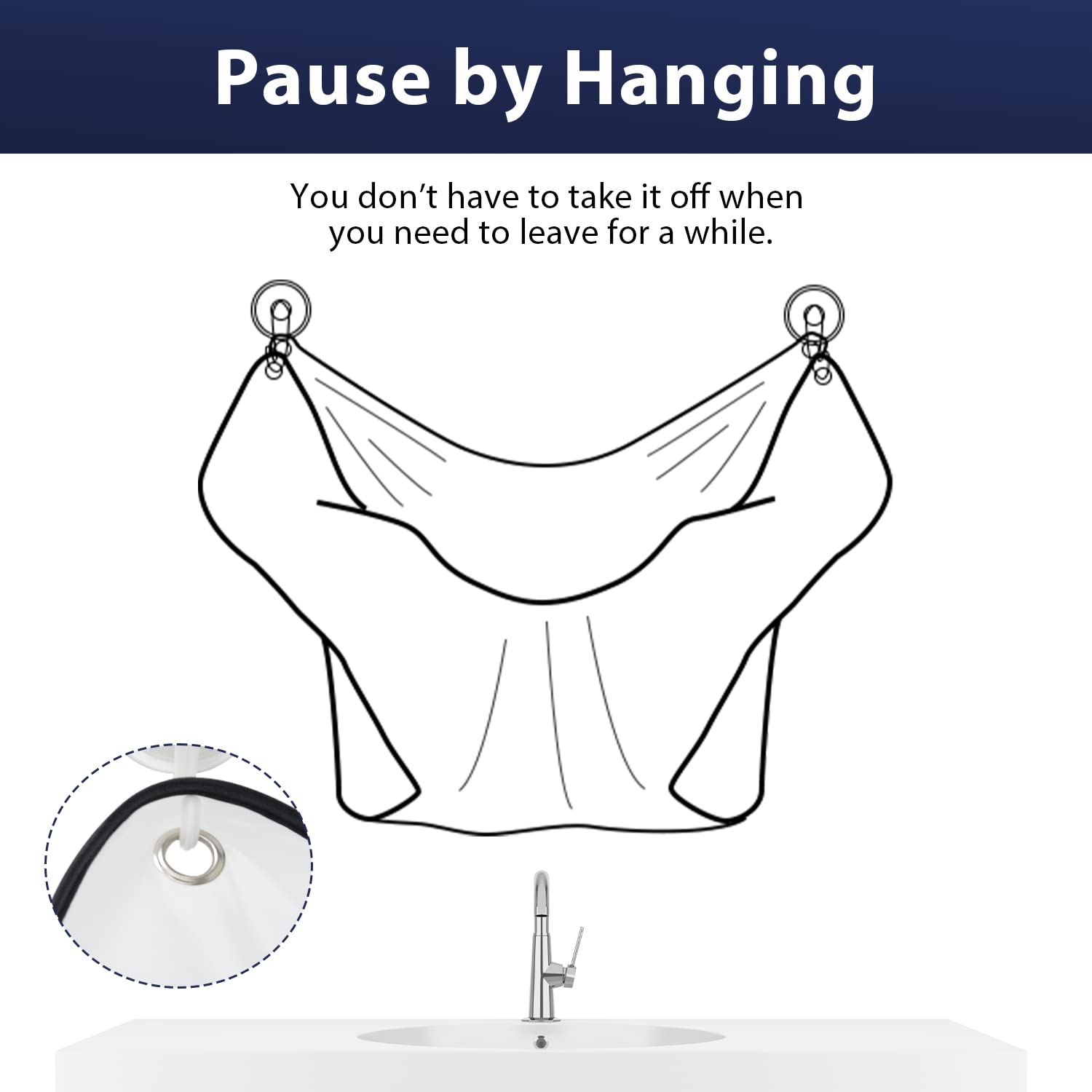Beard Shaving Apron Hair Catcher