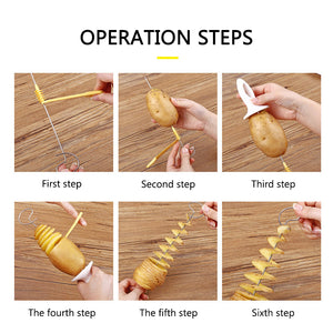 Tornado Potato Spiral Cutter