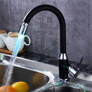 Led light faucet