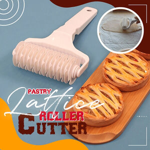 Lattice pastry roller cutter