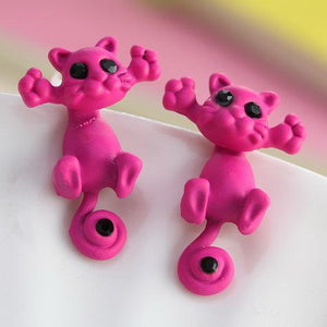 Cute Cat Stud Earrings