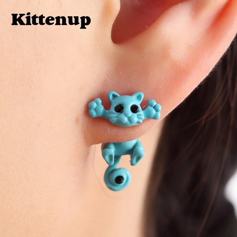 Cute Cat Stud Earrings