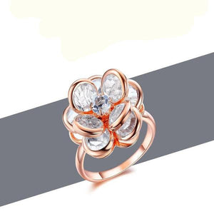 Austrian Crystal Rose Ring