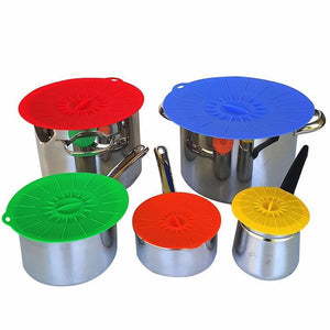 Reusable Silicone Suction Lids