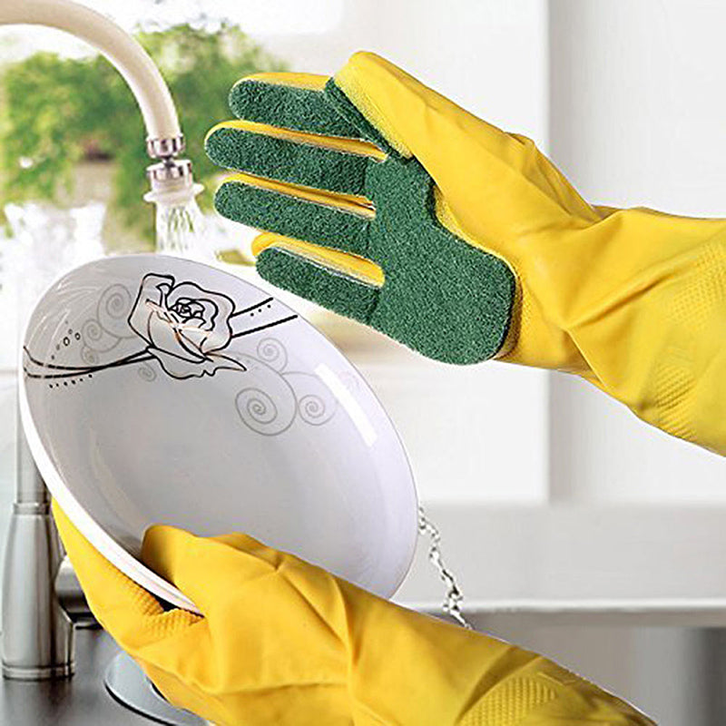 Sponge Dishwashing Gloves